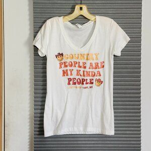 Ideal T womans v neck t shirt   size m